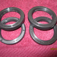 HUSQVARNA 1974-76 BLACK LET FORK SEAL SET 35mm X 47mm, 4 Double Lip Seals
