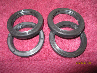 HUSQVARNA 1971-74 SILVER LEG FORK SEAL SET 35mm X 47mm, 4 Double Lip Seals