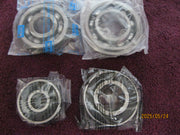 1972-1979 Transmission 4 Bearing Set, Clutch and Sprocket Left Std and Right 6301 6204