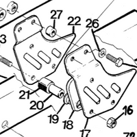 Husqvarna SPACER 15-11-286-01 for Chain Roller Fits 1985 1986 Chain GuideNOS