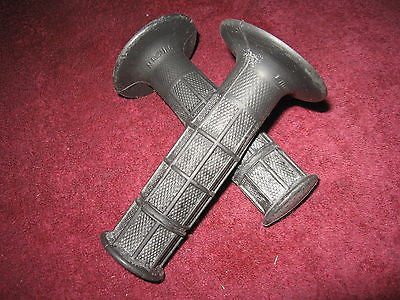 76-88 Husqvarna MAGURA 7/8" Grips Throttle & Clutch Waffle Pattern ORIG NEW