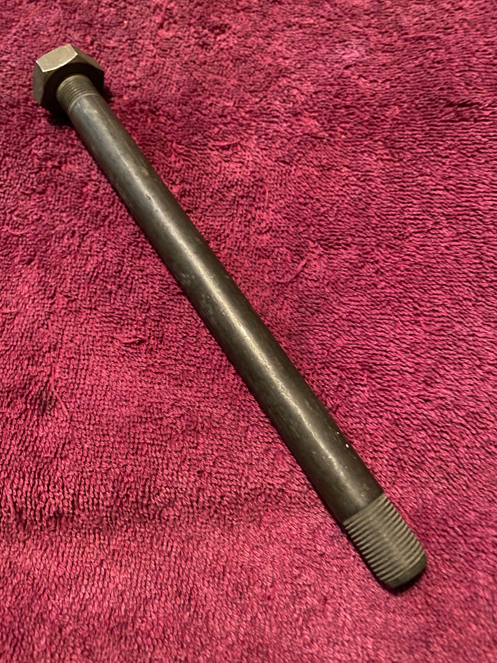 1985 to 1987 WR and AE Front Axle w/ Nut Welded (Factory) 15-16-351-01 NOS