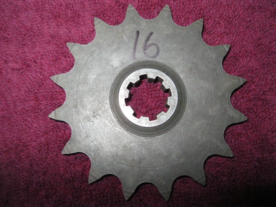 1974-1979 Husqvarna NOS 16T COUNTER SHAFT SPROCKET 16 Tooth, 8 Spline 16-12-471-07