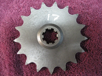1974-1979 Husqvarna NOS 17T COUNTER SHAFT SPROCKET 17 Tooth, 8 Spline 16-12-471-08