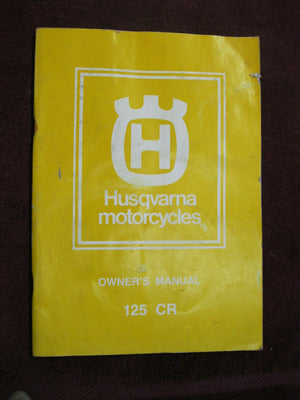 1977 125 CR OWNERS MANUAL HAS SOME MOISTURE DAMAGE 16-18-036-26
